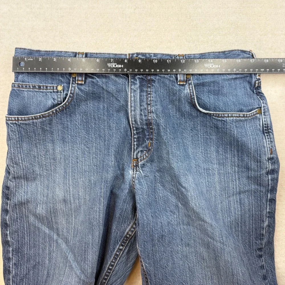 Carhartt Mens Relaxed Fit Jeans Blue Denim 35x34 Workwear‎ Utility rugged